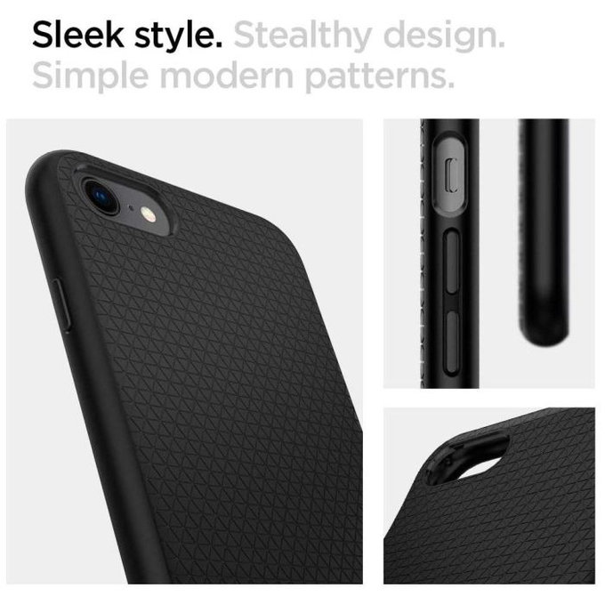 Custodia Liquid Air per iPhone 7, 8, SE 2020, SE 2022, Black, Spigen