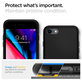 Custodia Liquid Air per iPhone 7, 8, SE 2020, SE 2022, Black, Spigen