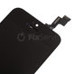 Schermo per iPhone 5S, SE, Black, Vetro touch con cornice