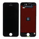 Schermo per iPhone 5S, SE, Black, Vetro touch con cornice