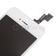 Schermo per iPhone 5S, SE, White, Vetro touch con cornice