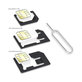 Taglierina per schede SIM NanoSIM, MicroSIM
