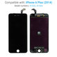 Schermo per iPhone 6 Plus, Black, Vetro touch con cornice