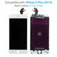 Schermo per iPhone 6 Plus, White, Vetro touch con cornice