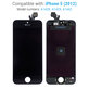 Schermo per iPhone 5, Black, Vetro touch con cornice
