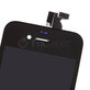 Schermo per iPhone 4S, Black, Vetro touch con cornice