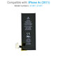 Batteria per iPhone 4S, 1430mAh