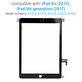 Vetro touch per iPad Air, iPad (5th Gen 2017), Black