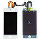 Schermo LCD per iPod Touch (5th Gen, 6th Gen, 7th Gen), White, Vetro touch con cornice