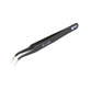 Pinzetta metallica ESD con punta curva 117 mm, Best B-205ESD