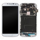 Schermo OLED per Samsung S4 i9505, White Frost, Vetro touch con cornice