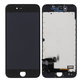 Schermo per iPhone 7, Black, Vetro touch con cornice