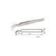 Pinzetta metallica professionale con punta curva 120 mm, Vetus ST-15