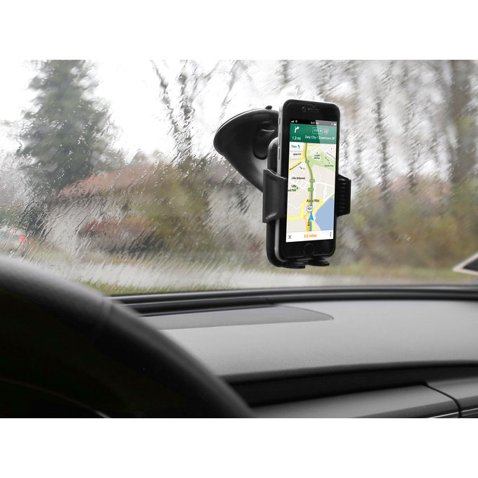 Supporto auto universale FREEWAY con ventosa, Black, SBS
