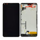 Schermo per Microsoft Lumia 640, Black, Vetro touch con cornice