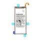 Batteria per Samsung A6 A600 (2018), J6 J600F (2018), EB-BJ800ABE, GH82-16479A, GH82-16865A, 3000mAh, Genuine Service Pack