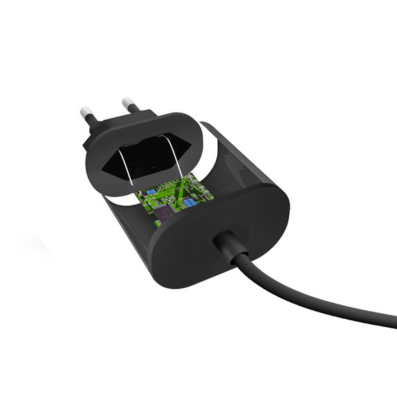Adattatore di ricarica 10W con USB-C, Black, SBS