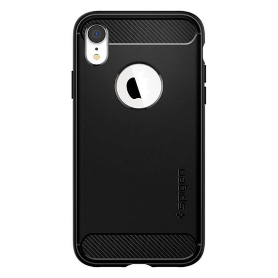Custodia Rugged Armor per iPhone XR, Black, Spigen