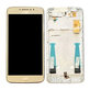 Schermo per Motorola Moto E4 Plus XT1771, Gold, Vetro touch con cornice