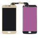 Schermo LCD per MotGoldla Moto G5S XT1794, Gold, Vetro touch senza cornice