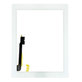 Vetro touch con pulsante Home per iPad 3, iPad 4, White