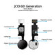 Tasto Home JCID 6ª Gen per iPhone 7, 7 Plus, 8, 8 Plus, SE 2020, SE 2022, Space Gray, Black