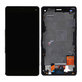 Schermo per Sony Xperia Z3 Compact D5803, Black, Vetro touch con cornice