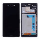 Schermo per Sony Xperia Z3 D6603, Black, Vetro touch con cornice