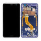 Schermo per HTC U11, Vetro touch con cornice, Blue