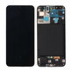 Schermo per Samsung A50 A505F, Black, Vetro touch con cornice, GH82-19204A, GH82-19713A, GH82-19714A, GH82-19289A, Genuine Service Pack