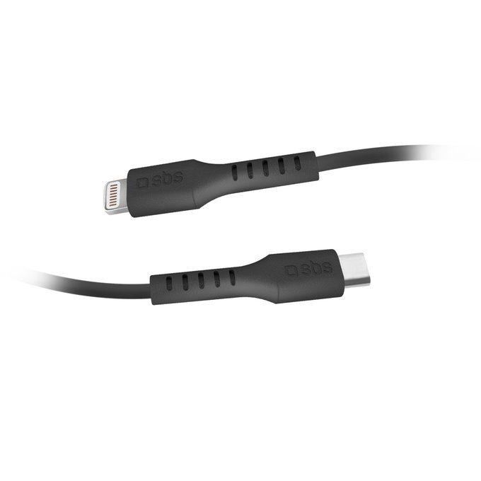 Cavo da Lightning a USB-C 1 m, Black, SBS
