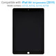 Schermo LCD per iPad Air (3rd Gen 2019), Black, Vetro touch senza cornice, Refurbished