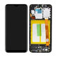 Schermo per Samsung A20e A202F, Black, Vetro touch con cornice, GH82-20229A, GH82-20186A, Genuine Service Pack
