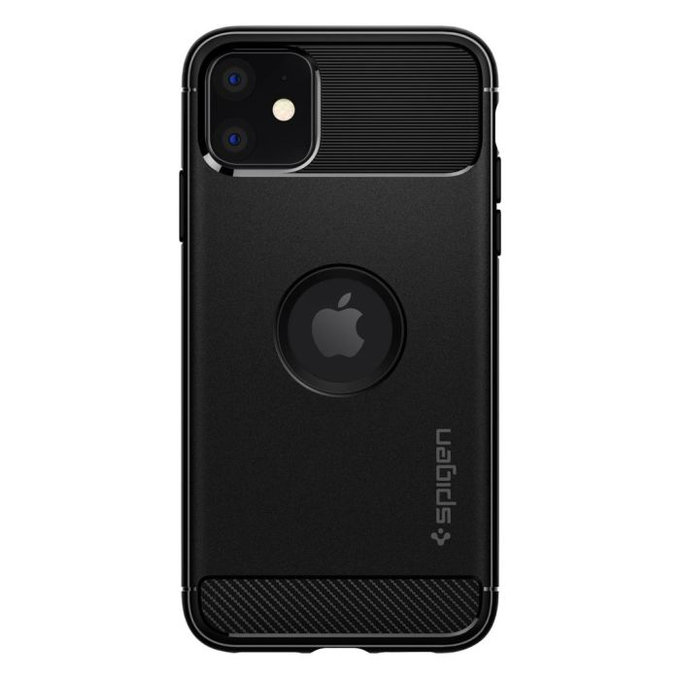 Custodia Rugged Armor per iPhone 11, Black, Spigen