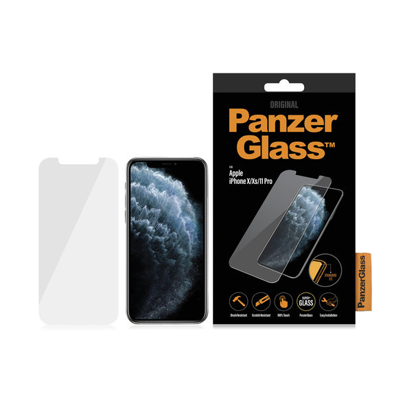 Vetro temperato Steard Fit per iPhone X, XS, 11 Pro, Transparent, PanzerGlass