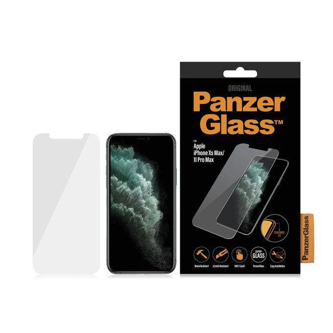 Vetro temperato Steard Fit per iPhone XS Max, 11 Pro Max, Transparent, PanzerGlass
