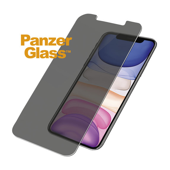 Vetro temperato Privacy Steard Fit per iPhone XR, 11, Transparent, PanzerGlass