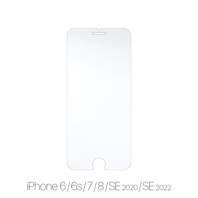 Vetro temperato per iPhone 6, 6s, 7, 8, SE 2020, SE 2022, FixPremium