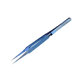 Pinzetta in lega di titanio con testa dritta 0,1 mm per ponticelli di precisione, 2UUL BlueT