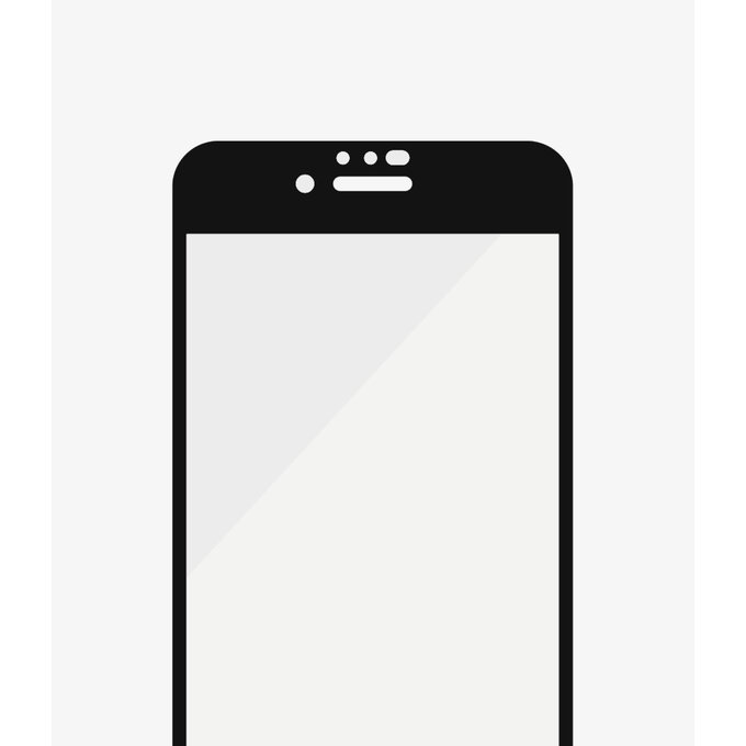 Vetro temperato Case Friendly AB per iPhone 6, 6s, 7, 8, SE 2020, SE 2022, Black, PanzerGlass