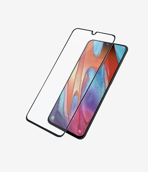 Vetro temperato Case Friendly per Samsung A41, Black, PanzerGlass