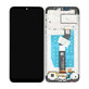 Schermo per Motorola Moto G8 Power Lite, Black, Vetro touch con cornice, 5D68C16532, 55D68C18031, Genuine Service Pack