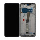 Schermo per Xiaomi Redmi Note 9 Pro, Interstellar Grey, Vetro touch con cornice, 560003J6B200, Genuine Service Pack