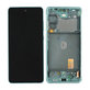 Schermo per Samsung S20 FE G780F, Cloud Mint, Vetro touch con cornice, GH82-24220D, GH82-31328D, GH82-31329D, GH82-24219D, Genuine Service Pack