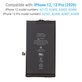 Batteria per iPhone 12, 12 Pro, 2815mAh