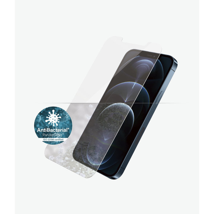 Vetro temperato Steard Fit AB per iPhone 12 Pro Max, Transparent, PanzerGlass