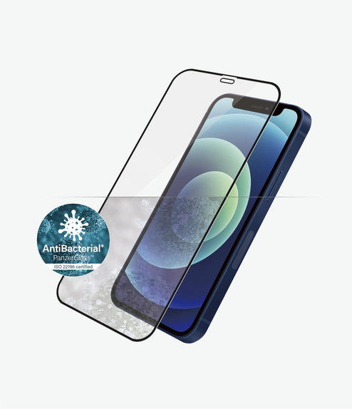 Vetro temperato Case Friendly AB per iPhone 12 mini, Black, PanzerGlass