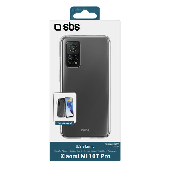 Custodia Skinny per Xiaomi Mi 10T Pro, Transparent, SBS