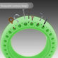 Pneumatico tubeless pieno resistente per Xiaomi Mi Electric Scooter 1S, 2, M365, Essential, Pro, Pro 2, Verde fluorescente