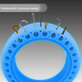 Pneumatico tubeless pieno resistente per Xiaomi Mi Electric Scooter 1S, 2, M365, Essential, Pro, Pro 2, Blu fluorescente
